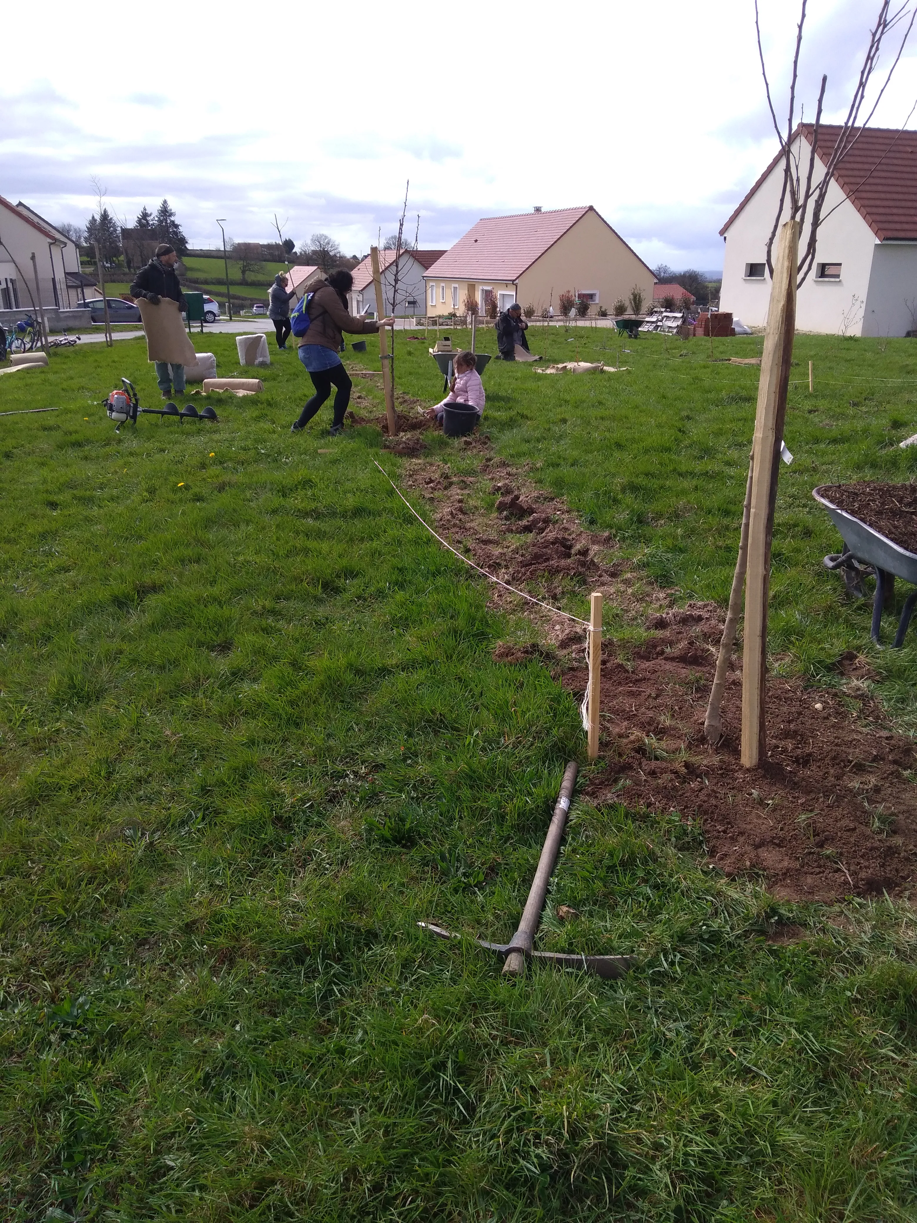 Verger de sauvegarde, Saint-Martin-d'Auxy — vue du projet